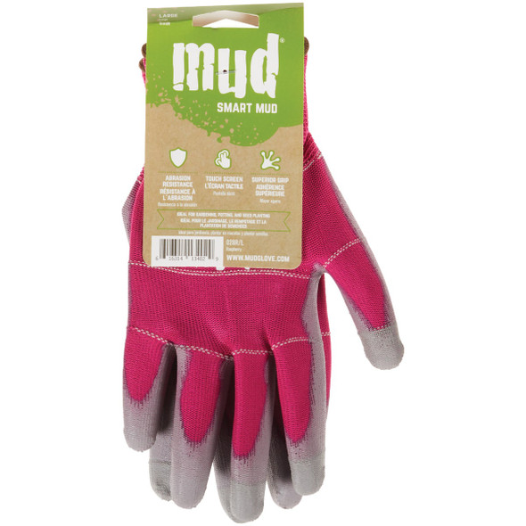 Smart Mud Women's Large Polyester Raspberry Garden Glove 028R-L 738135