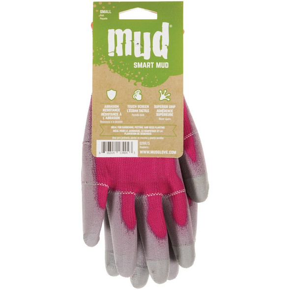 Smart Mud Women's Small Polyester Raspberry Garden Glove 028R-S 740834
