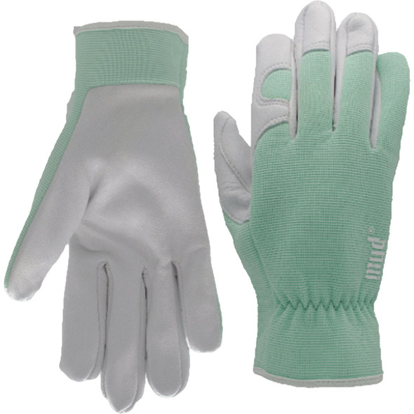 Mud Women's Small/Medium Goatskin Leather Mint Garden Glove MD72001MT-WSM