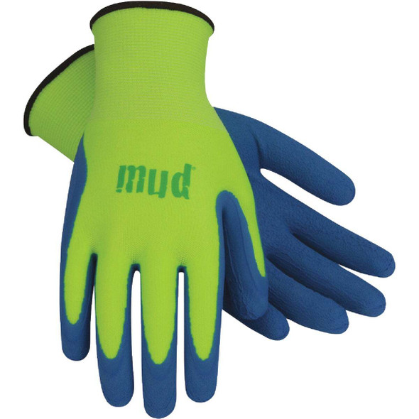 Mud Super Grip Women's Medium Latex Coated Lime Green Garden Glove SM7187G/M