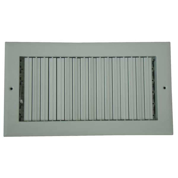 Sidewall/Ceiling Register 7.75 X 15.75, White, Aluminum