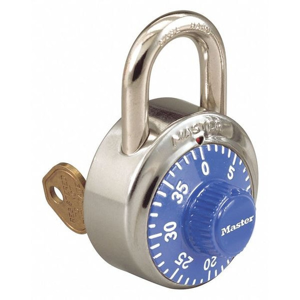 Master Lock Combination Padlock,Number of Dials 1 1525BLU