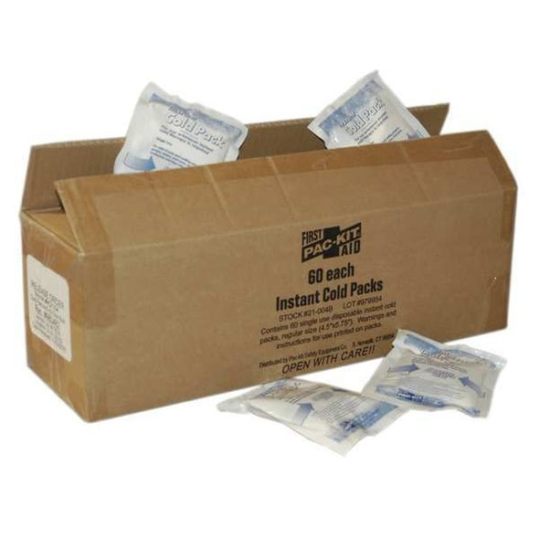 First Aid Only Instant Cold Pack, White, 6In. x 4-1/2In. K2104
