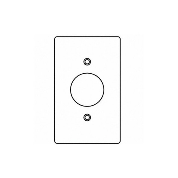 Weatherproof Cover, 1 Gang, Aluminum, Round Receptacle Cover Type