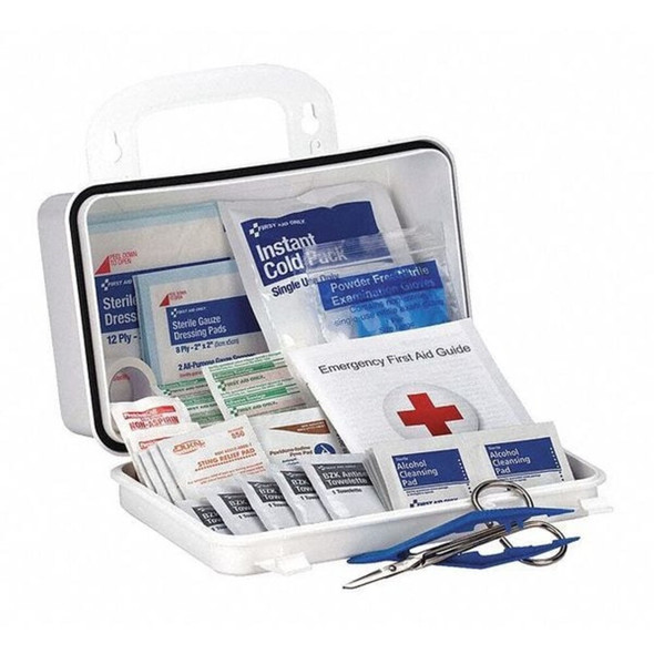 First Aid Kit and Housing, Plastic 59 Components, 15 People Served  59307