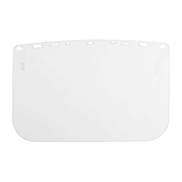 Bullard Face Shield Visor, Clear Visor, 10 in Height, Uncoated Lens 1040