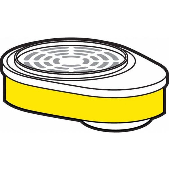 Msa Safety Combination Cartridge/Filter, Advantage, Bayonet, Yellow, GMC, 2/Pkg 815357