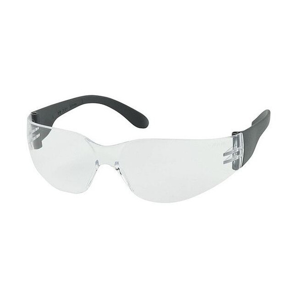 ZENON Z12, Safety Glasses, Anti-Scratch, Clear Lens, Black Frame, Frameless