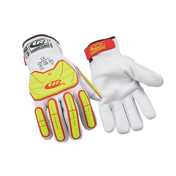 Ringers Gloves Leather Impact Gloves, Cut Level A5 ,Uncoated ,L 1 PR 665-10