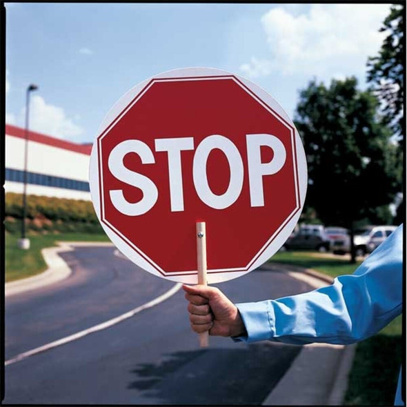 Manufacturer Varies Paddle Sign,18 In. W,Stop-Slow ST-SL