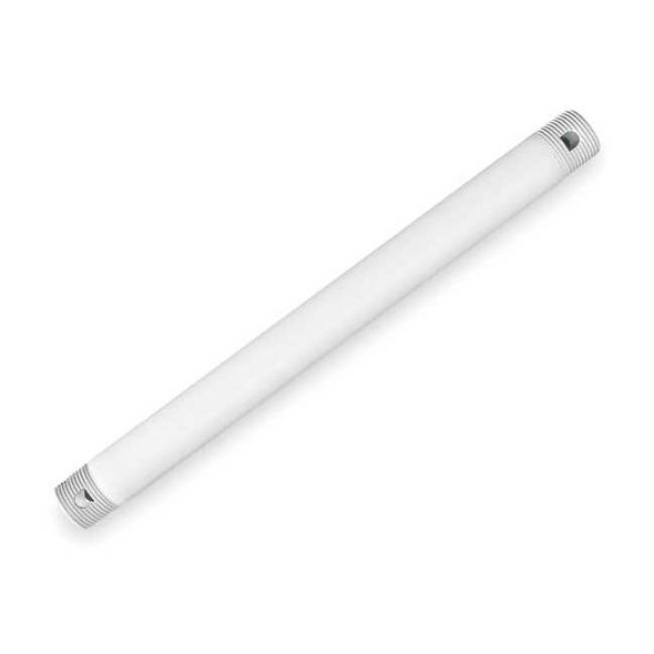 Hunter FanDownrod,White,Steel,3/4inDia,12inL 22717
