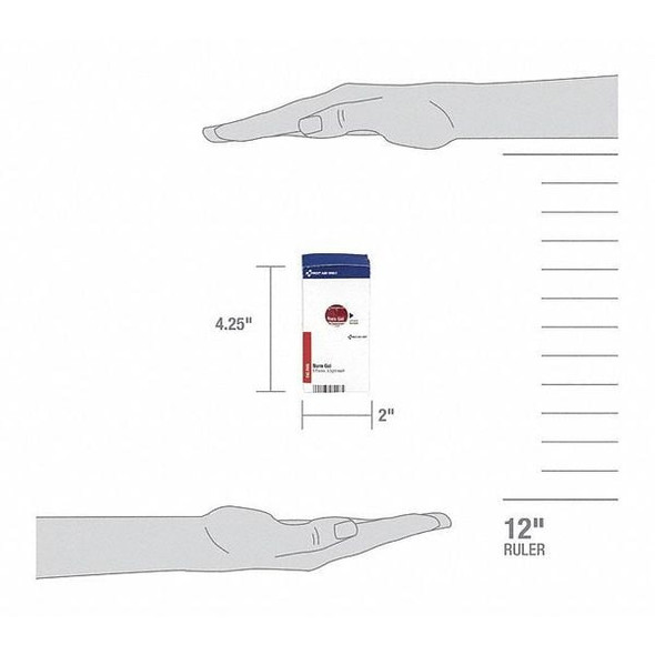 First Aid Only Burn Gel,Sachet,3.5g,PK6 FAE-7006