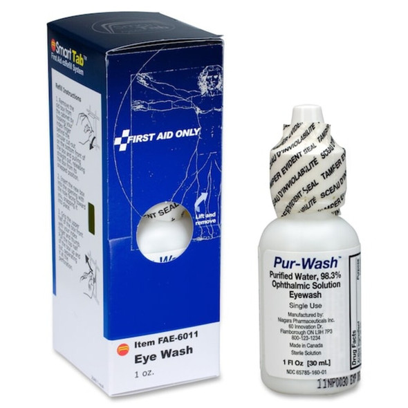 First Aid Only First Aid Kit Refill,Eyewash, 1 Oz. Bottle, 1 Per Box FAE-6011