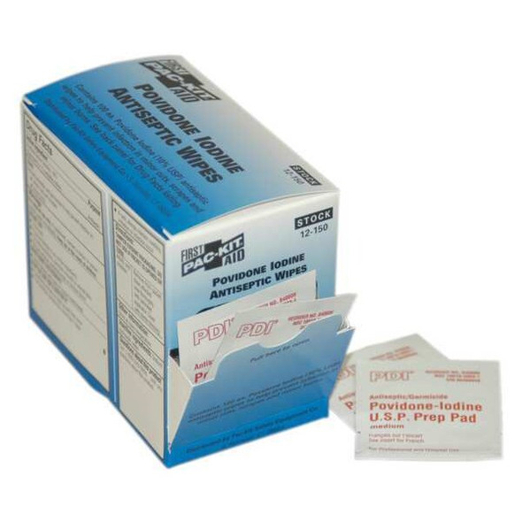 First Aid Only Topical Antiseptic,Wipes,PK100 12-150 First Aid Only Topical Antiseptic,Wipes,PK100 12-150