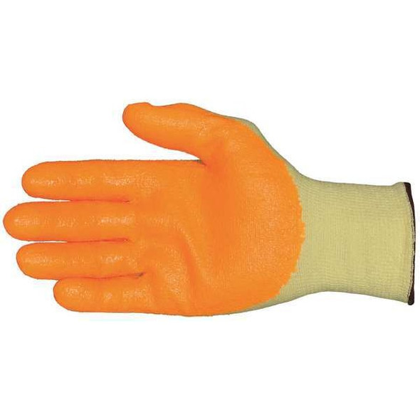 Ansell Hi-Vis Cut-Resistant Coated Gloves, Cut Level A5 ,Dipped ,Nitrile ,Sandy ,M 1 PR 11-515