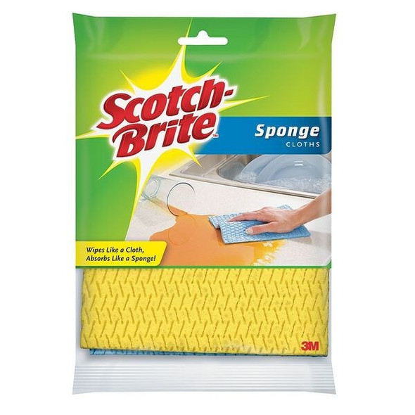 Scotch-Brite Sponge,7 3/4 in L,PK2 9055