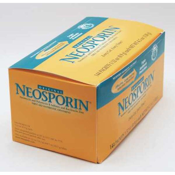 Neosporin Topical Antibiotic,0.03oz,Packet,PK144 23769 Neosporin Topical Antibiotic,0.03oz,Packet,PK144 23769