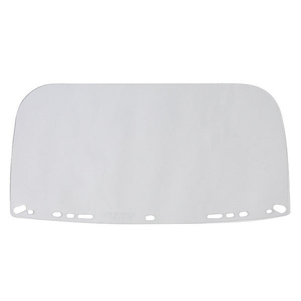 Bullard Face Shield Visor, Clear Visor, 8" Height, Uncoated Lens, Clear 840M