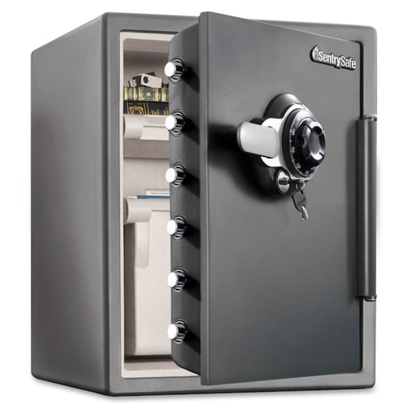 2.05 cu ft Fire Rated Security Safe, 124.8 lbs, 1 hr. Fire Rating, Gray  SFW205DPB