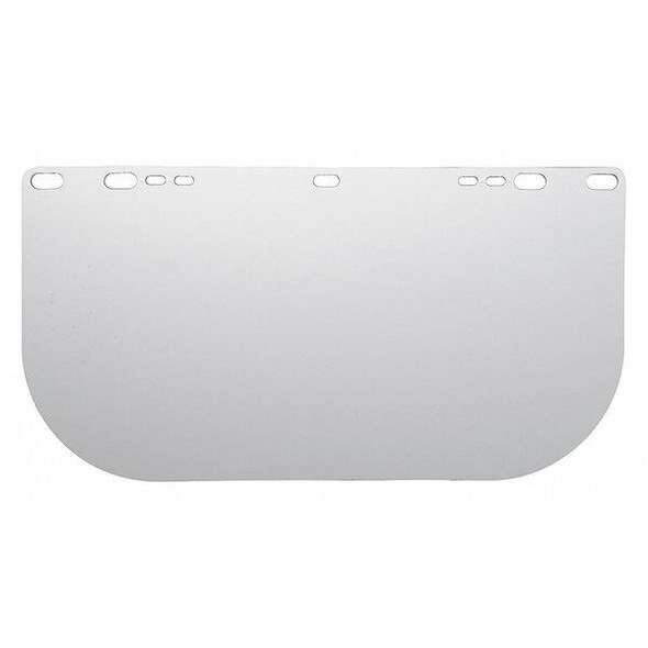 Face Shield Visor, Clear Visor, Polycarbonate, Uncoated Lens, Clear