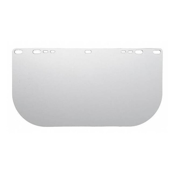 Face Shield Visor, Clear Visor, Polycarbonate, Uncoated Lens, Clear