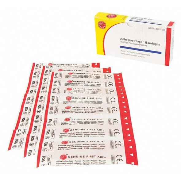 Manufacturer Varies Strip Bandages,Beige,3" L x 1" W,PK16 9999-0103