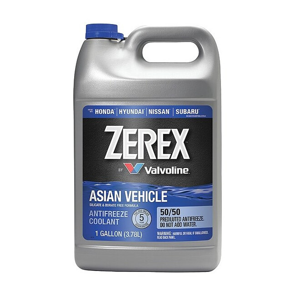 Zerex Antifreeze Coolant,Blue,1 gal. Sz,7.5 pH 861398