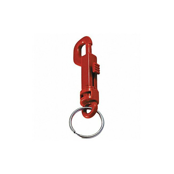 Lucky Line Plastic Key Clip,Red,3 1/2 in H,PK25 41570