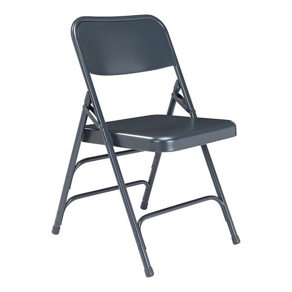 National Public Seating Folding Chair,Blue,18-3/4 In.,PK4 304