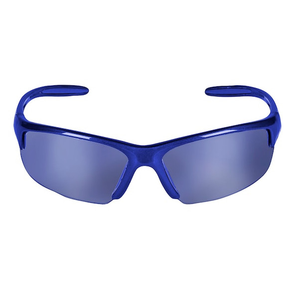 Equalizer, Safety Glasses, Anti-Scratch, Blue Mirror Lens, Blue Frame, Half-Frame