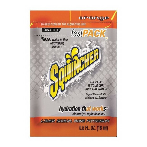 Sqwincher Fast Pack Orange Liquid Concentrate 159015304