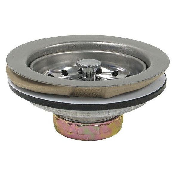 Perfect Putty Sink Strainer,4-1/2" L,Zinc/Plastic 59-3100