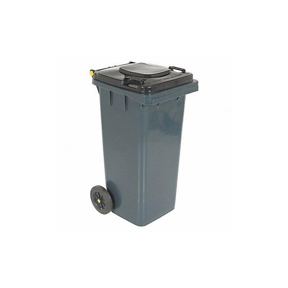 TH Series 32 gal Rectangular Outdoor Can, Gray, Lift Up, HDPE, 18 3/4 in