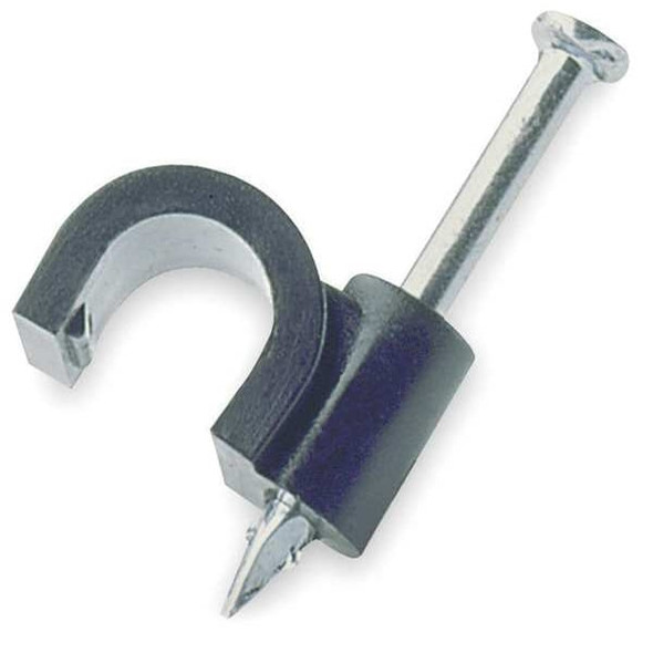 Rain Bird Mounting Clip,1/4 In Tubng,Blk,Vnyl,PK10 MCLIP10PS