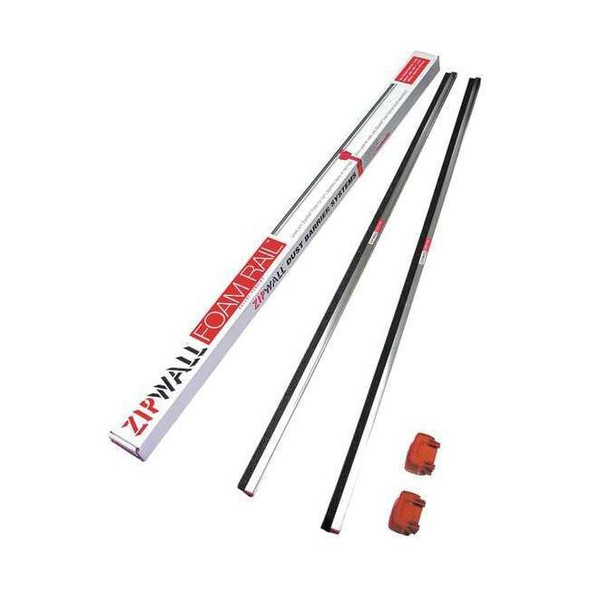 Zipwall FR Tapeless Seals,4 ft. 1/4" H,White,PK2 FR2