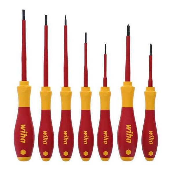Wiha Insulated Screwdriver Set,7 pcs 32188