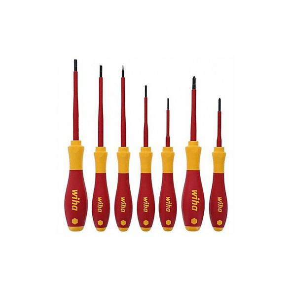 Wiha Insulated Screwdriver Set,7 pcs 32188