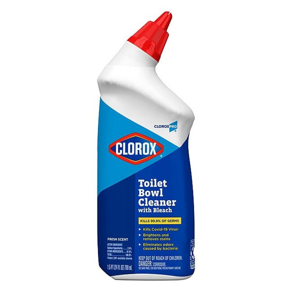 Toilet Bowl Cleaner, Ready to Use, Fresh Scent, 24 oz Bottle, Pack of 12
