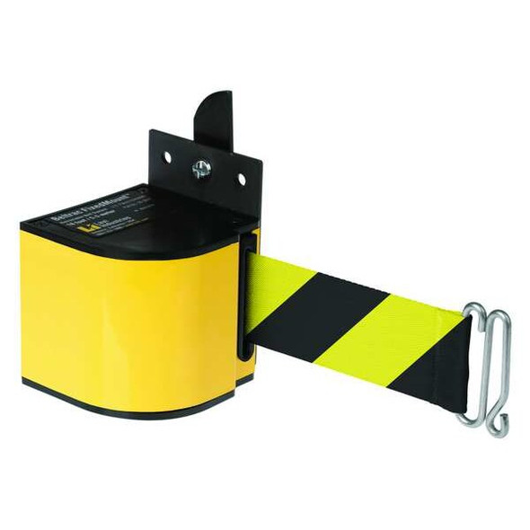 Lavi Industries Retractable Belt Barrier,Powder Coated 50-3017YL/18/SF Lavi Industries Retractable Belt Barrier,Powder Coated 50-3017YL/18/SF