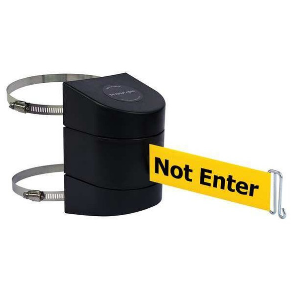 Tensabarrier Belt Barrier, Black,Belt Color Yellow 897-15-C-33-NO-YAX-A