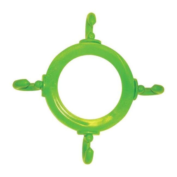 Cone Chain Connector for Plastic Chain Barrier, Green, 6 39/50 in Length, Gloss