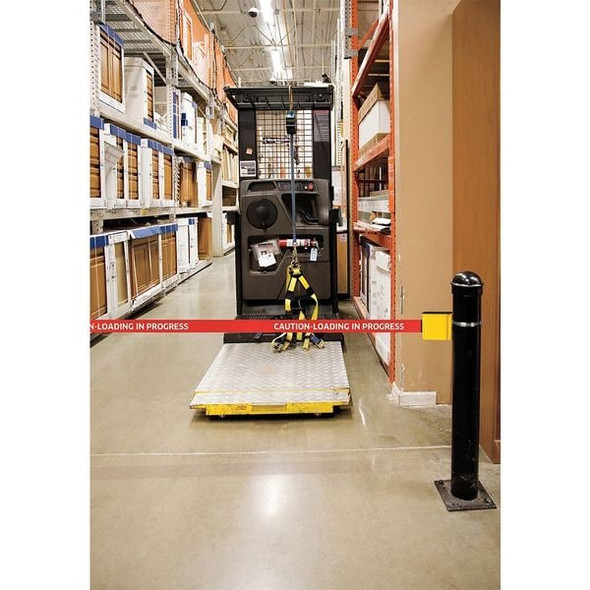 Retracta-Belt Wall Barrier, 20ft -CAUTION DO NOT ENTER WM412YW20-CAU-RE