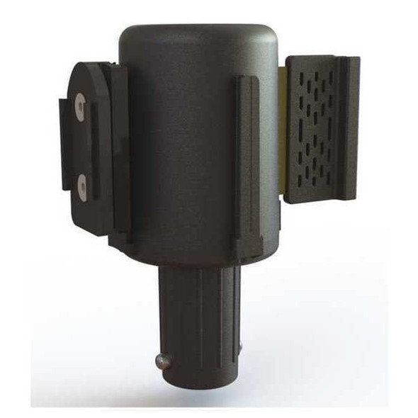 Banner Stakes Belt Barrier,Matte,Yellow Belt MH7110