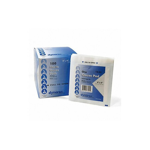 Manufacturer Varies Gauze Pad, Cotton Blend Gauze, PK100 3JME3
