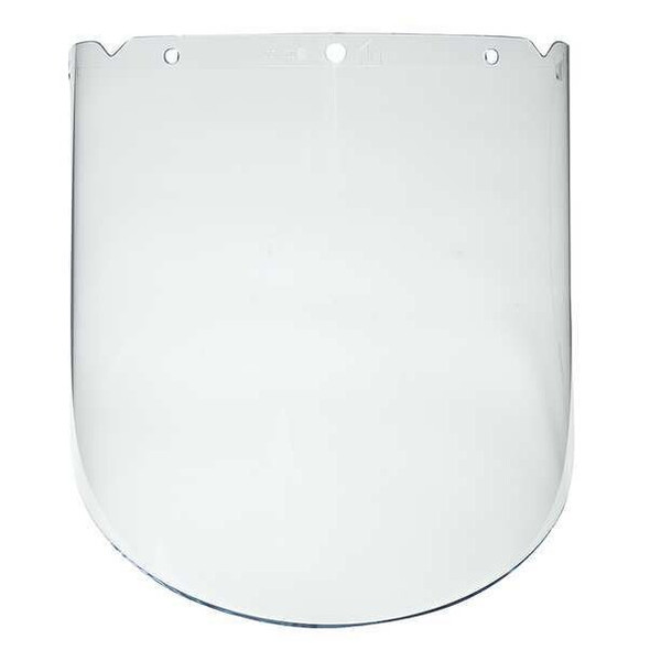Faceshield Visor, Clear Visor, 9 1/4 in Height, Anti-Fog, Anti-Scratch Lens