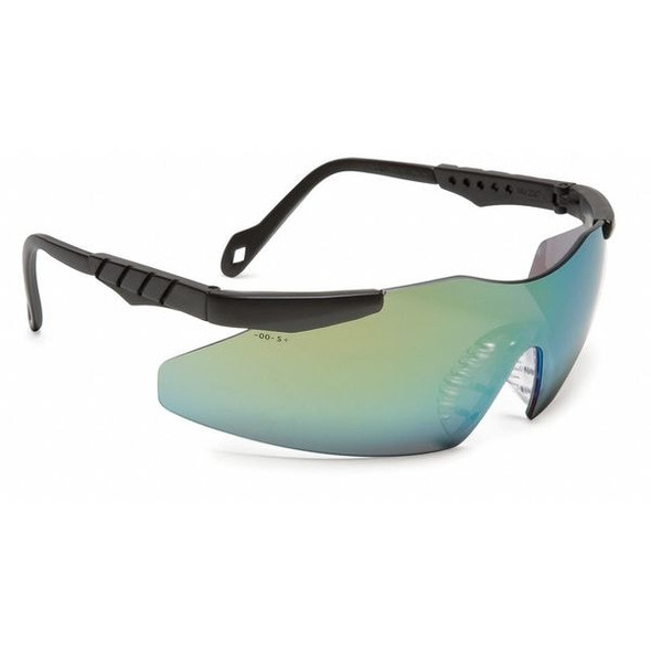 Magnum 3G, Safety Glasses, Anti-Scratch, Amber Mirror Lens, Black Frame, Frameless