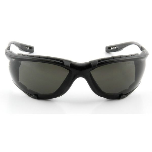 Virtua CCS Safety Glasses, Anti-Fog, Anti-Scratch, Wraparound, Foam Lined, Gray Frame, Gray Lens