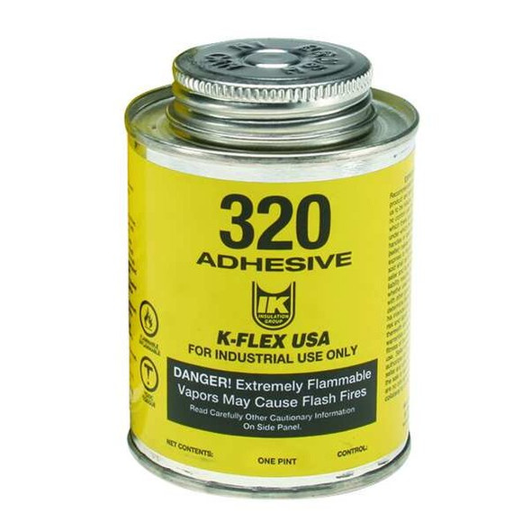 K-Flex Usa Epoxy Adhesive, 320 Series, Amber, 1 pt, Can 800-320-PTB
