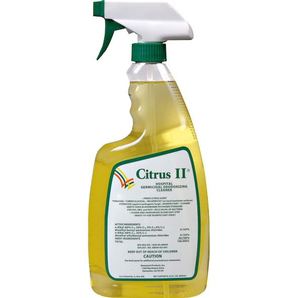 Citrus Ii Deodorizing Cleaner, Trigger Spray Bottle, 22 oz, Citrus CGDC046754