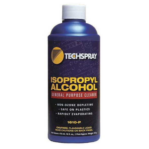 Techspray Cleaner, 16 oz. Bottle, Alcohol 1610-P